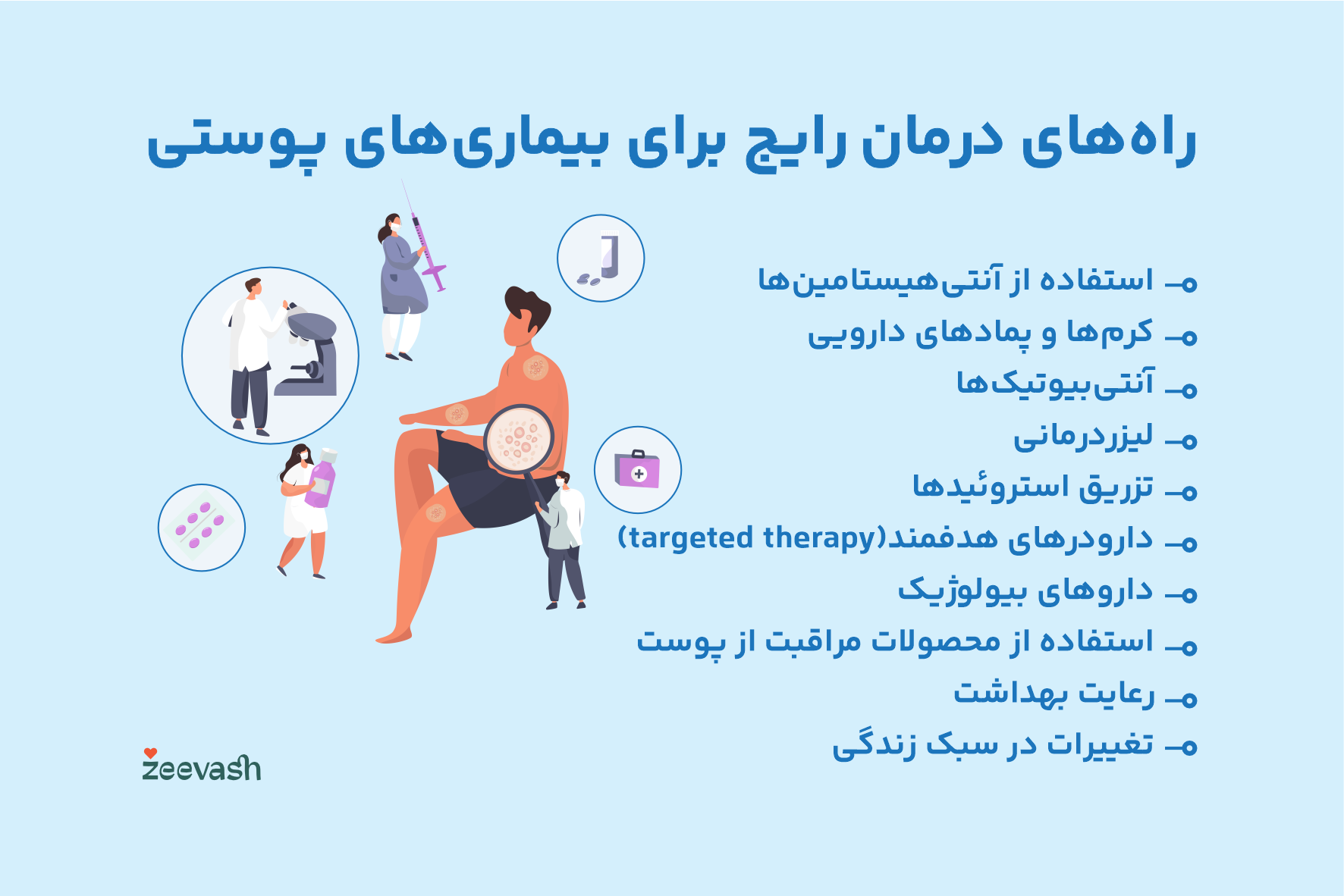 درمان بیماری های پوستی